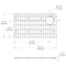 Elkay Crosstown Stainless Steel 25-1/8in x 14-1/4in x 1-1/8in Bottom Grid CTXBG2514 - alternate 2